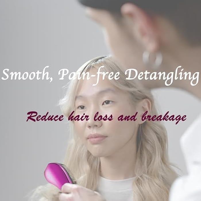 WYNK Detangler Brush - 2-Piece Value Set - Wet Detangling Hair Brush,Professional No Pain Detangler for Women,Men,Kids ( Multi color) - Image 3